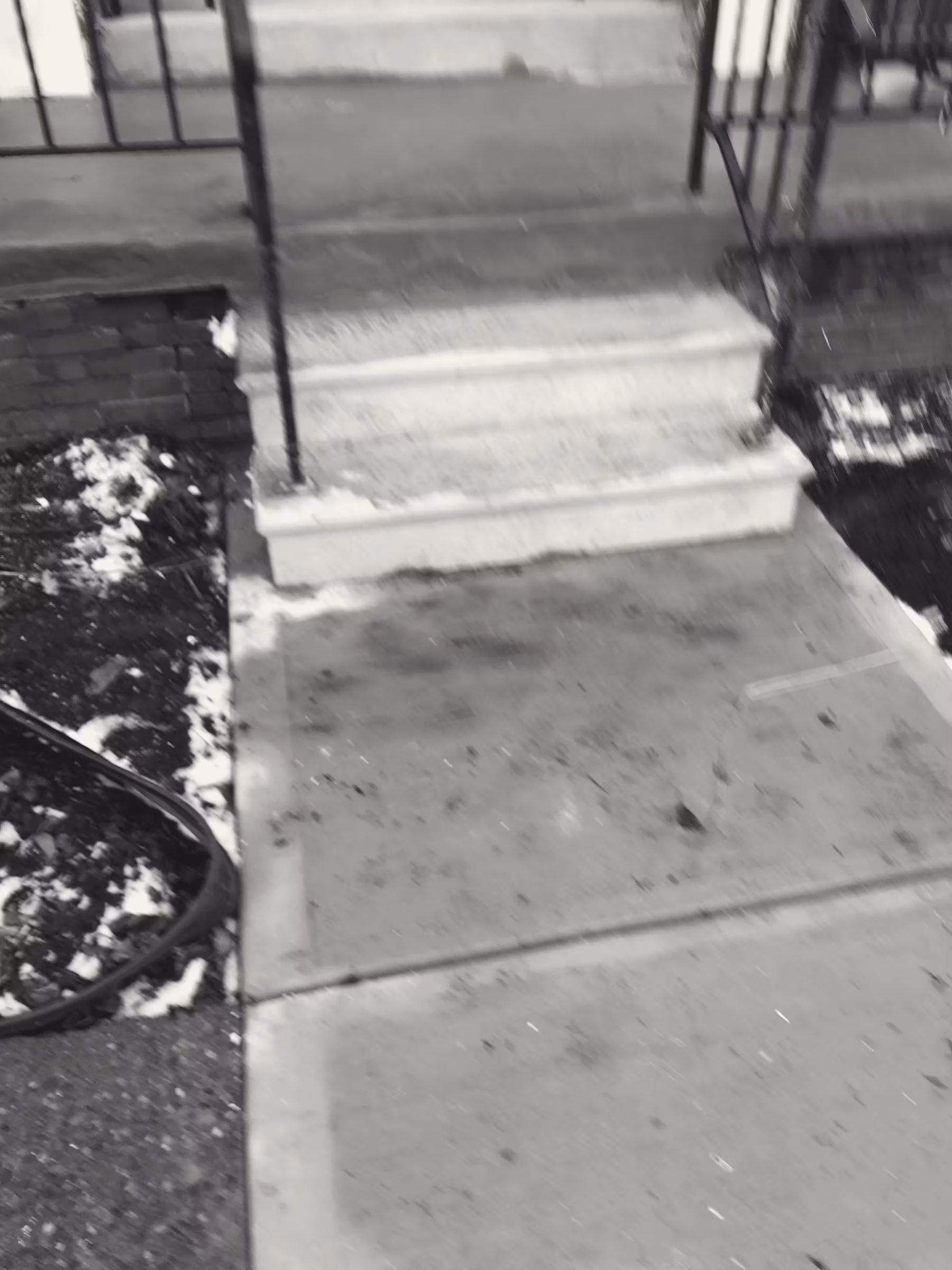 Concrete · stoop restoration · brick row (d)