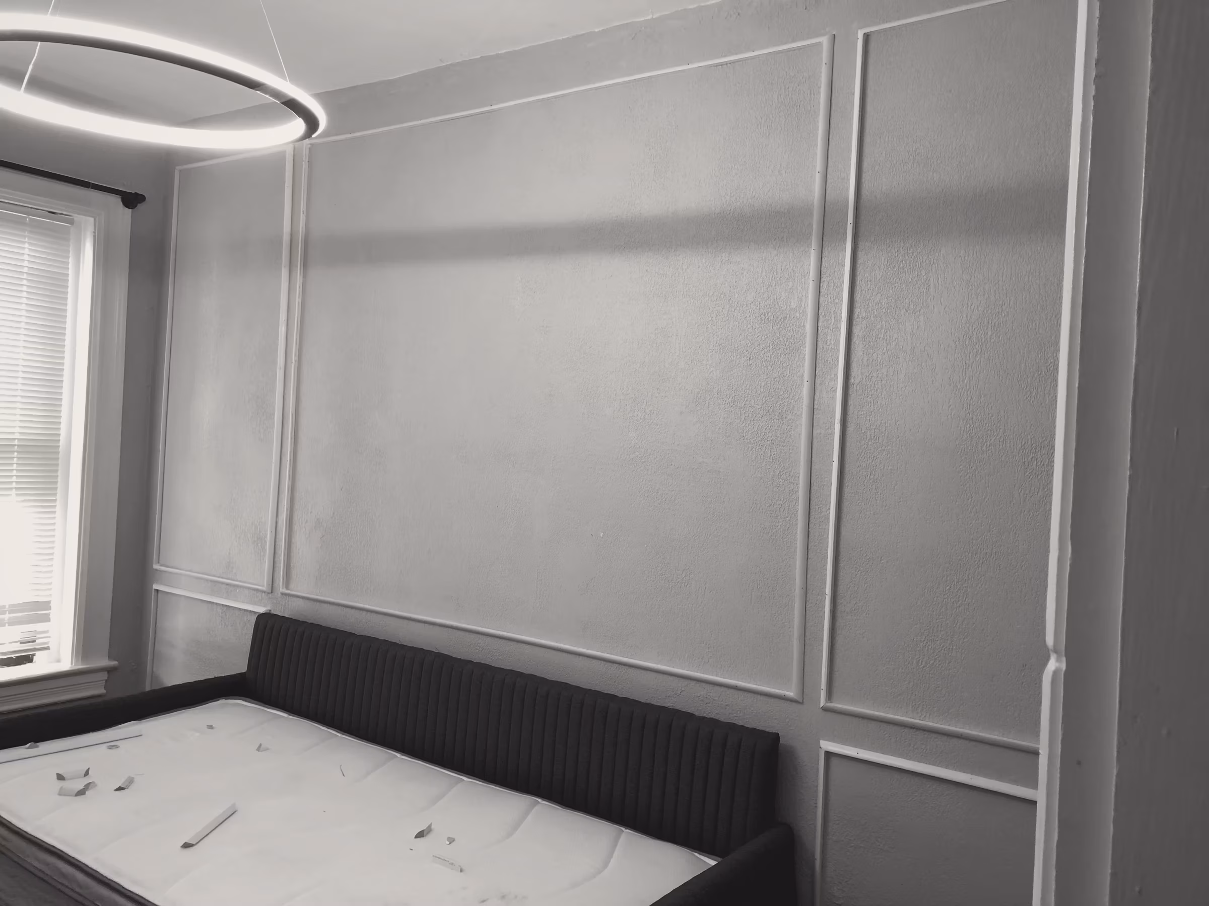 Trim · panel molding · primary bedroom